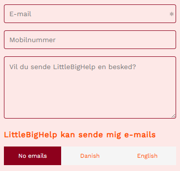 Flere sprog-spor i samme formular