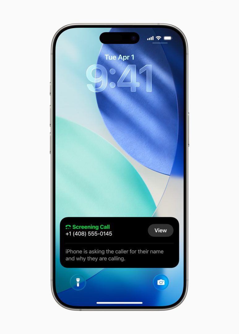 Screening af numre i iOS26